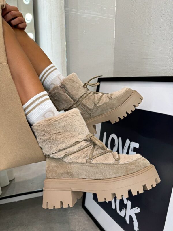 Karmel beige biker on sale boots